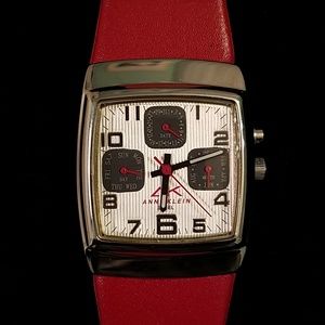 Anne Klein Watch - Red Leather Band